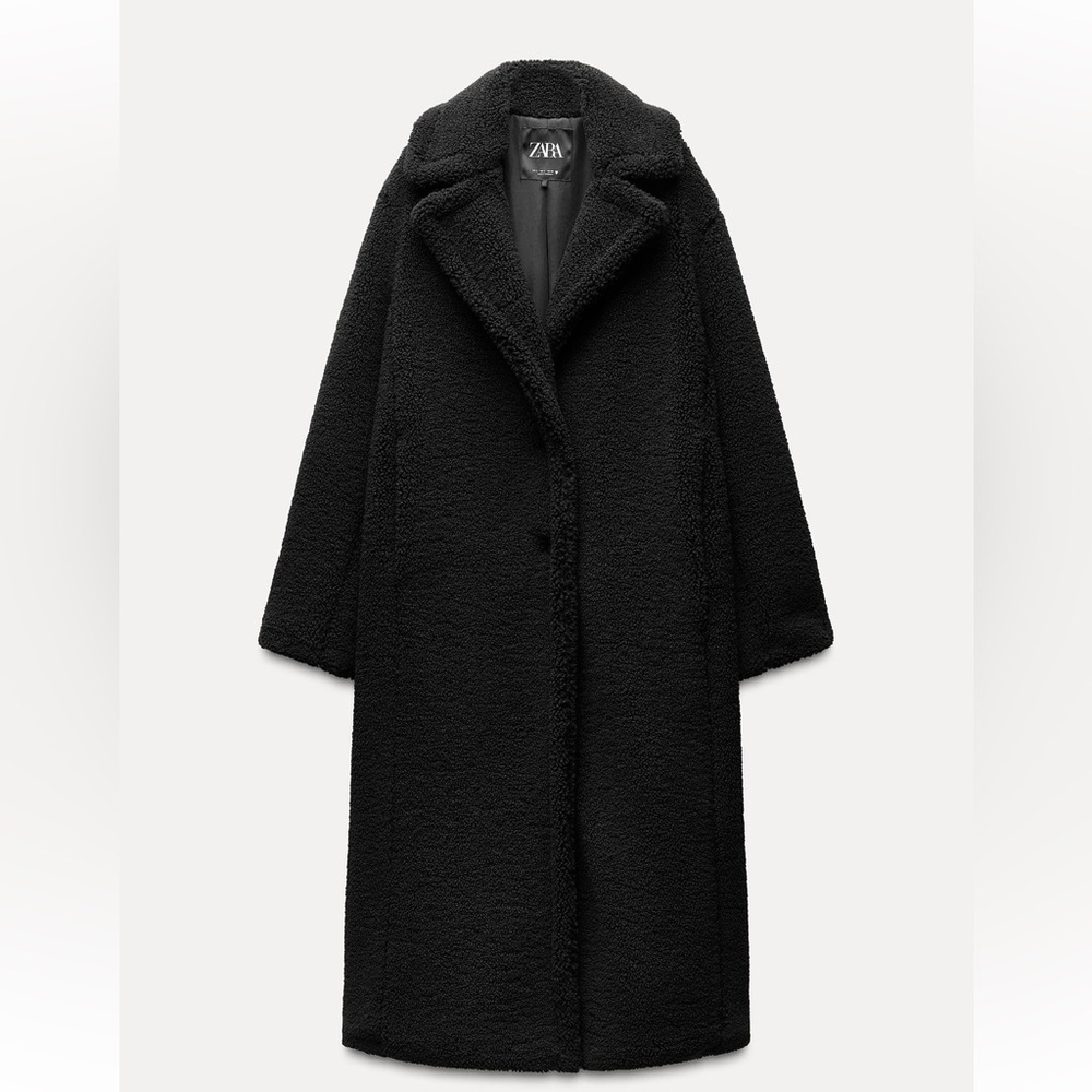 ZARA LONG FLEECE COAT